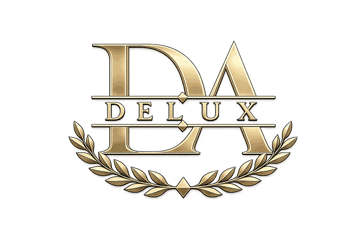 Delux DA monogram with laurel wreath